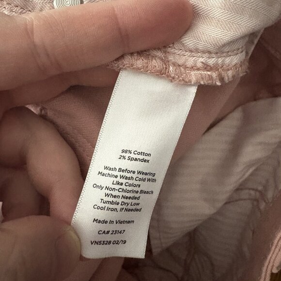 Talbots Petite Women 12P Rose Pink Denim Cotton Blend Flawless Slim Ankle Jeans - Picture 9 of 9